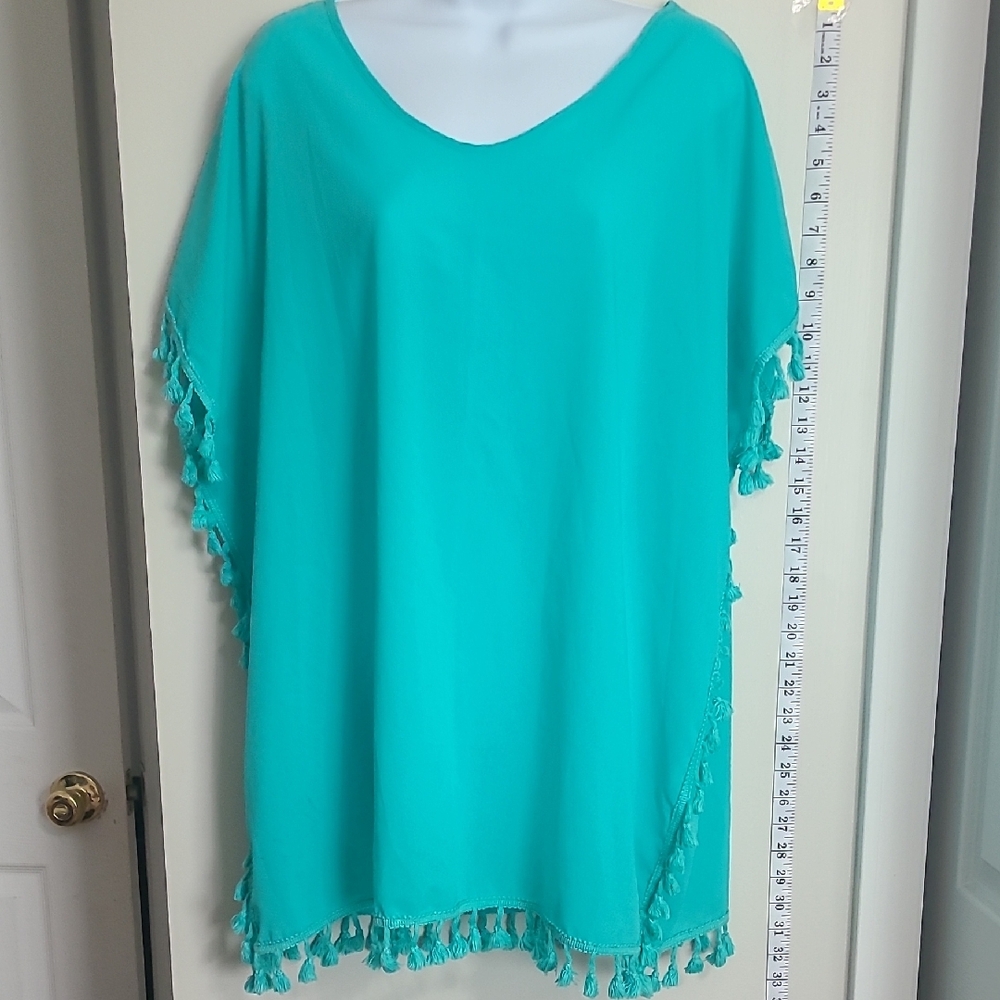Teal Tassel‎ Cover Up